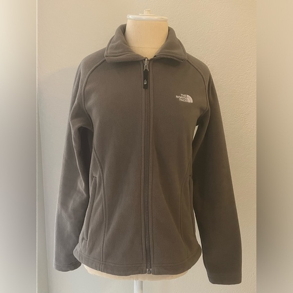 The North Face Brown Soft Full Zip Fleece Jacket M Women’s Hiking Fleece - Picture 2 of 9